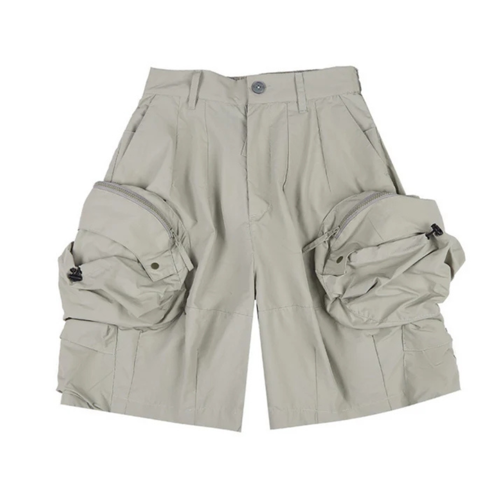 "City Boy Solid Color Work Clothes" Shorts