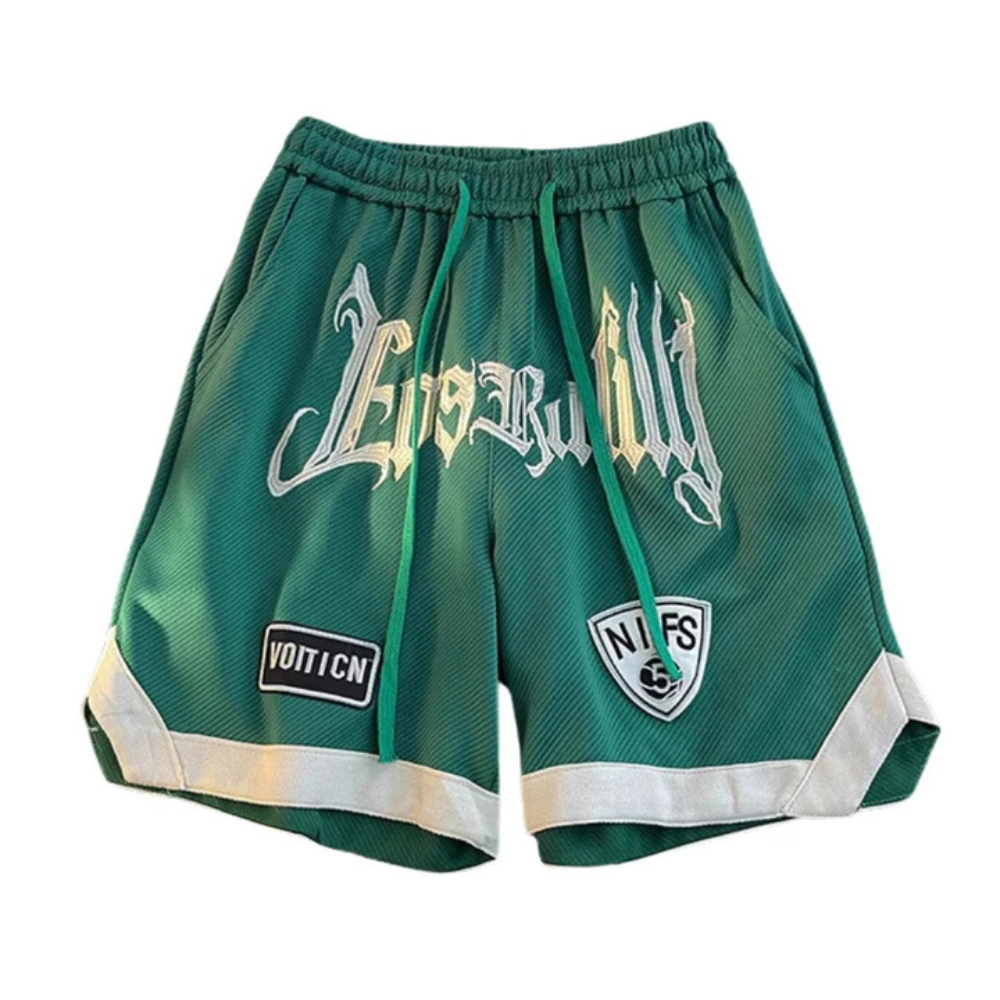 "High Street Heavy Embroidery" Shorts