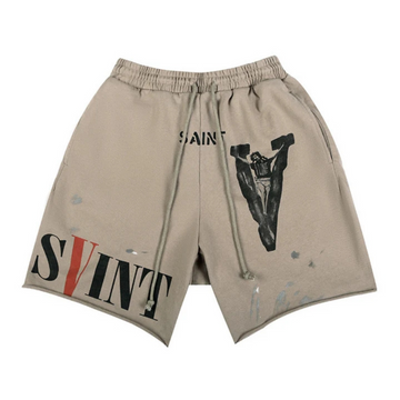 "High Street Lettered Track" Shorts