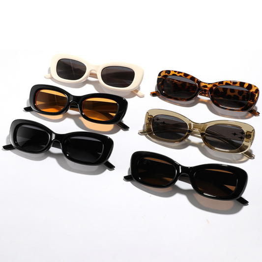 "Retro Personality Rivets Square Frame"Glasses