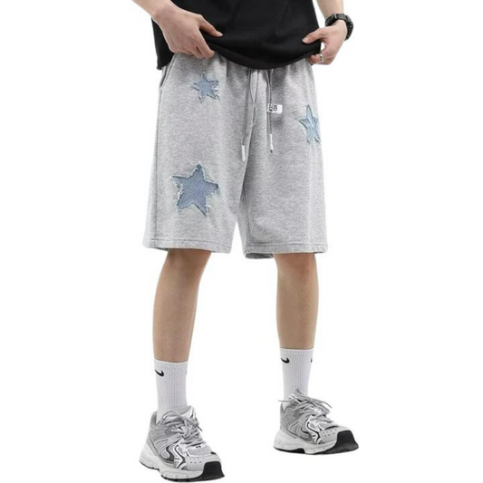 "Urban Pentagram Patchwork Sports" Shorts