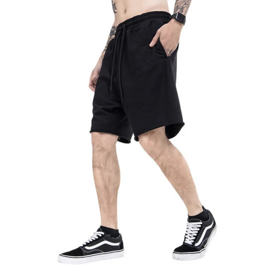 "Casual Solid Color Drawstring" Shorts