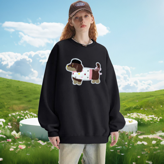 "Embroidered Adorable Dachshund" Sweatshirt