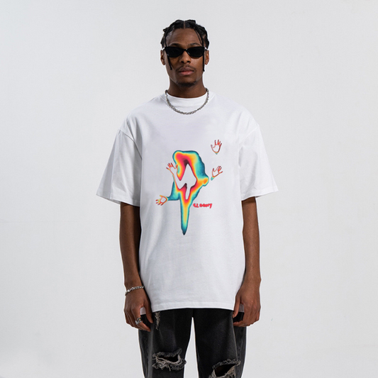 “Colorful Ghost Doodle” T-shirt