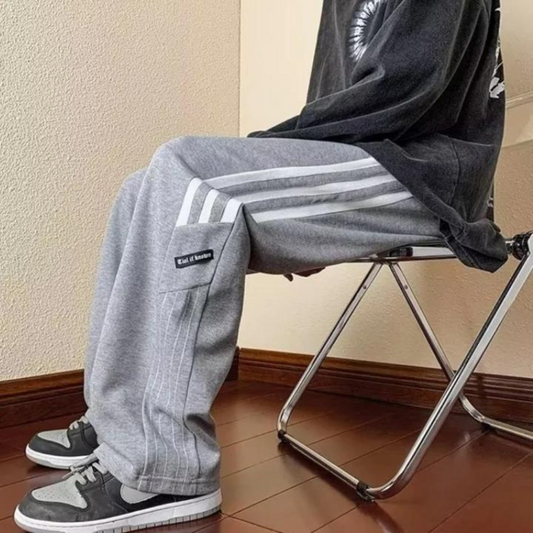 "Classic Side Stripe Casual" Sweatpants