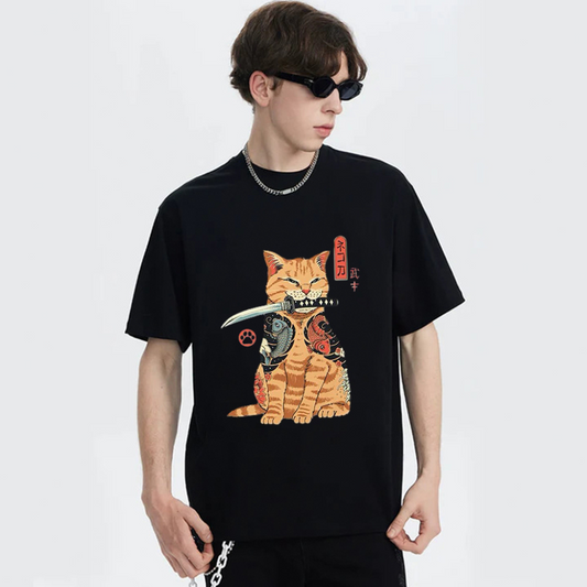 “Japanese Assassin Cat” T-shirt