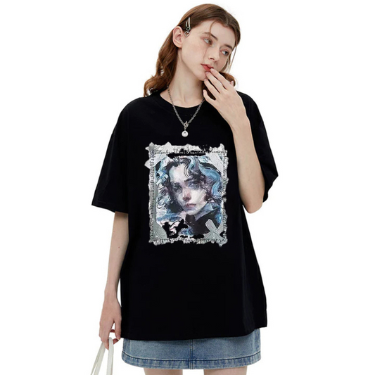 “Elegant Oil Painting Pattern” T-shirt