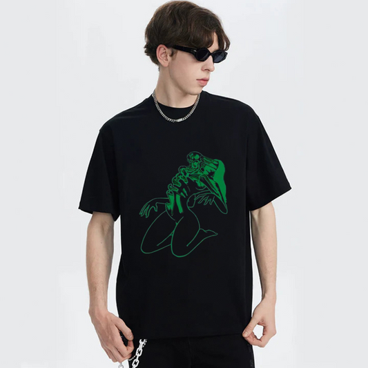 “Green Enchanting Cartoon Character” T-shirt