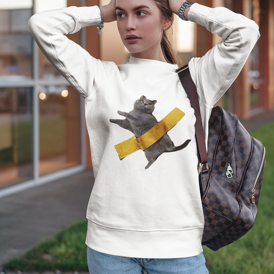 "Tape Blue Cat" Sweatshirt