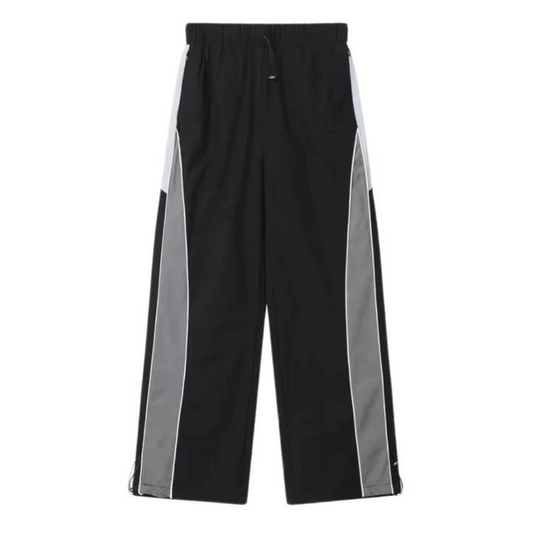 "Paneled Stripe Contrast Baggy" Sweatpants