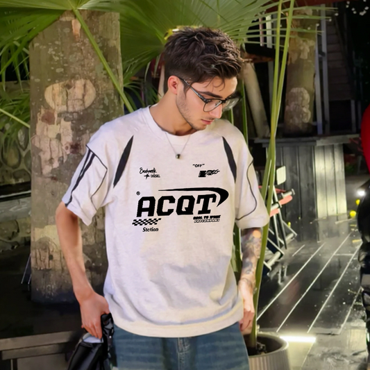 "Letter ACQT" T-shirt