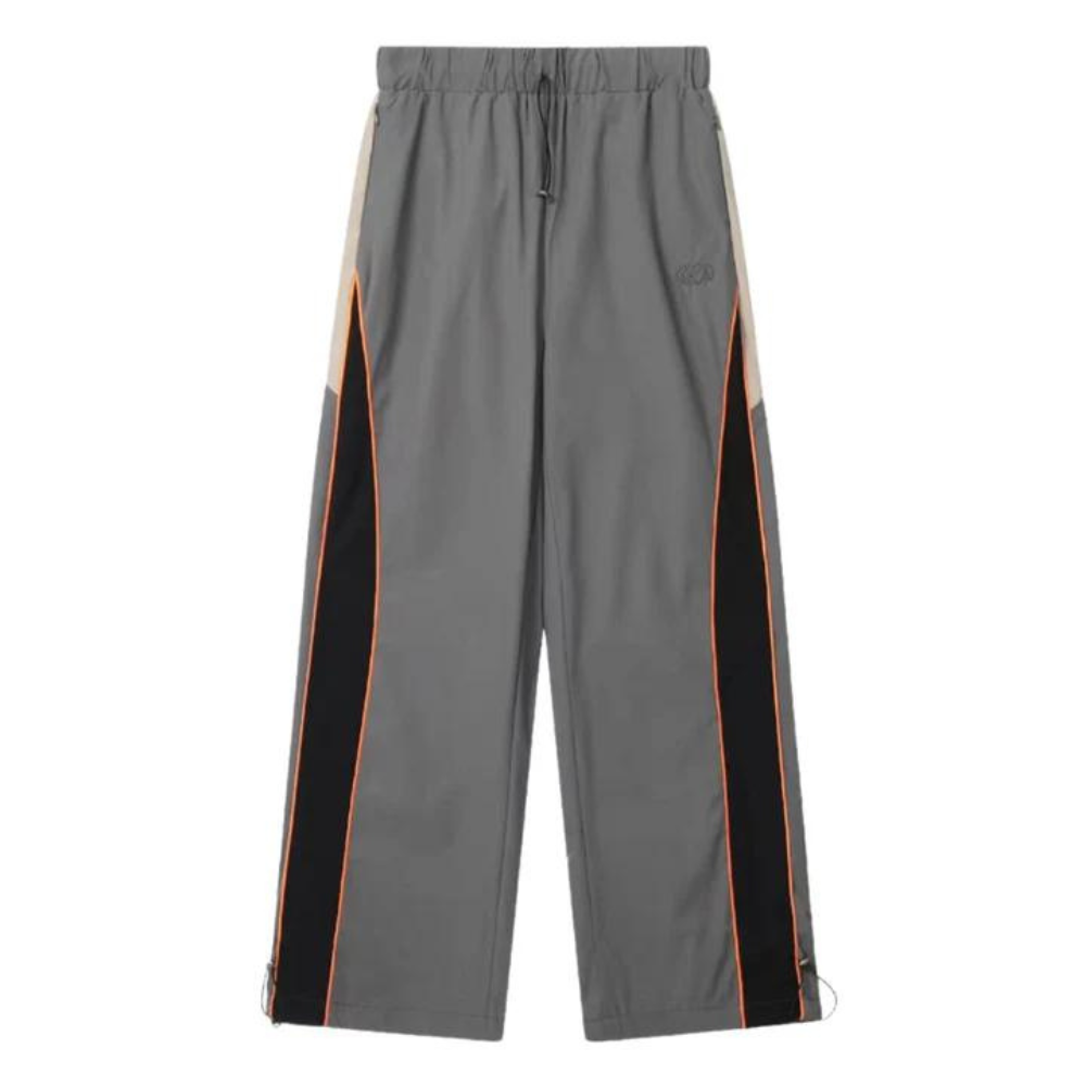 "Paneled Stripe Contrast Baggy" Sweatpants