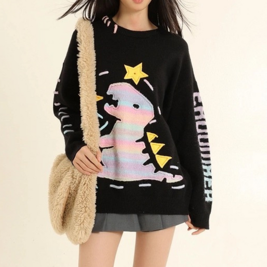 “Lovely Dinosaurs"Sweater