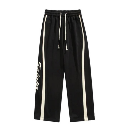 "American Striped Lettering Leggings" Sweatpants